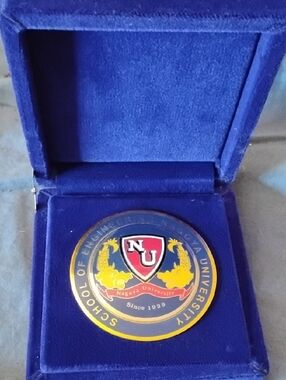 Nagoya University School of Engineering Commemorative Medal - Blue & Gold